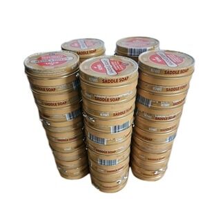 Kiwi SC Johnson Saddle Soap Tin 3 1/8 Ounce Paste Each New Lot of 50